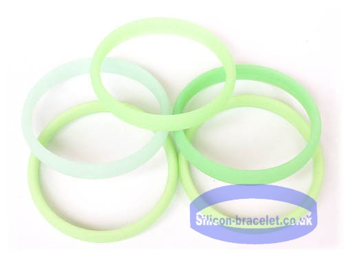 Glow in the dark Silikonarmbänder